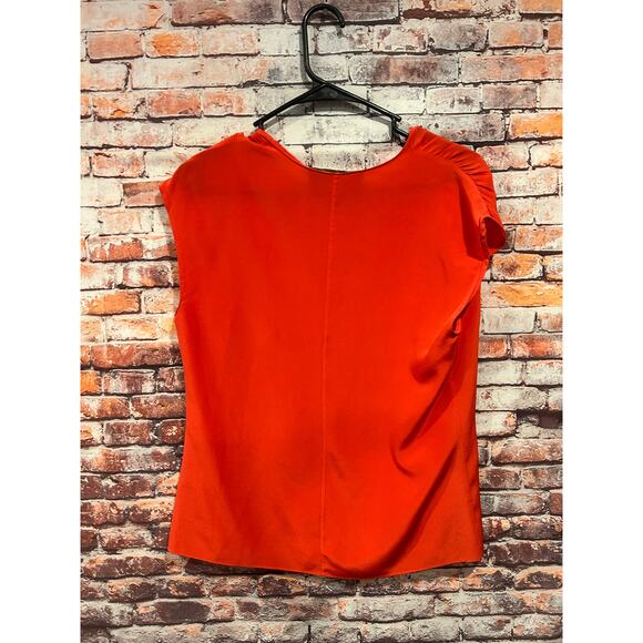 Rory Beca red top Silk blouse women's size small - Picture 2 of 3